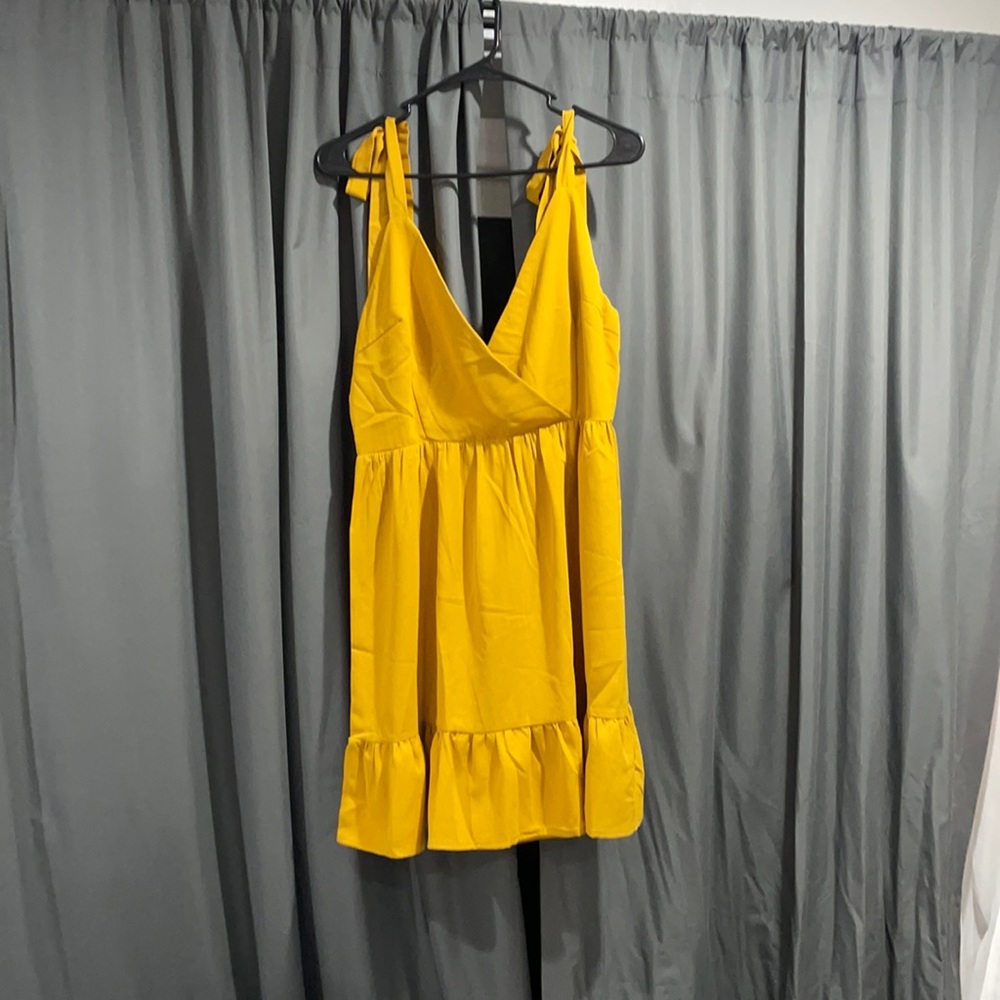 Mustard yellow dress